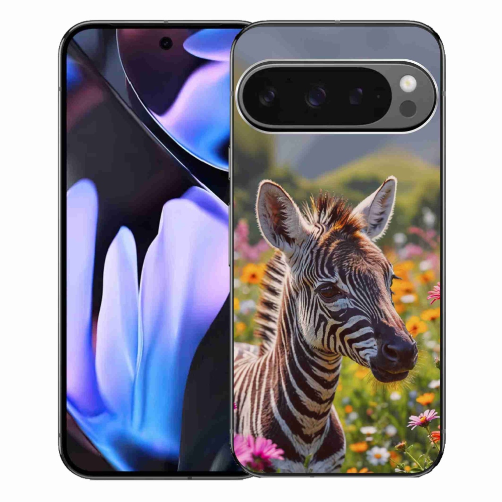 Gelový kryt mmCase na Google Pixel 9 Pro XL - zebra na louce