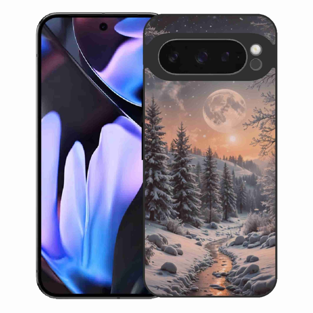 Gelový kryt mmCase na Google Pixel 9 Pro XL - zimní krajina 2