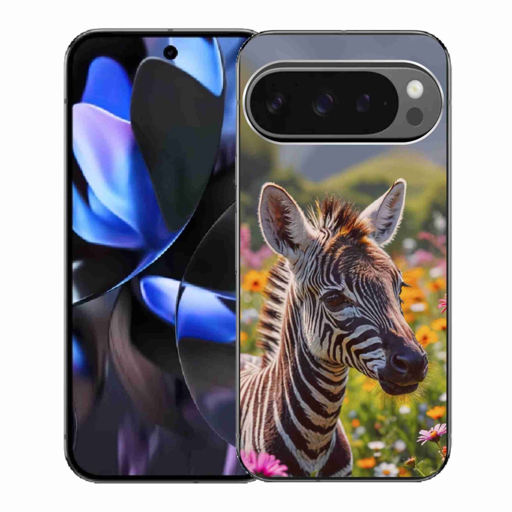 Gelový kryt mmCase na Google Pixel 9 Pro - zebra na louce