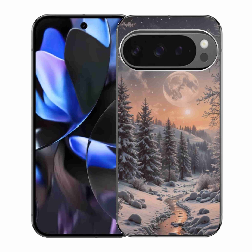 Gelový kryt mmCase na Google Pixel 9 Pro - zimní krajina 2