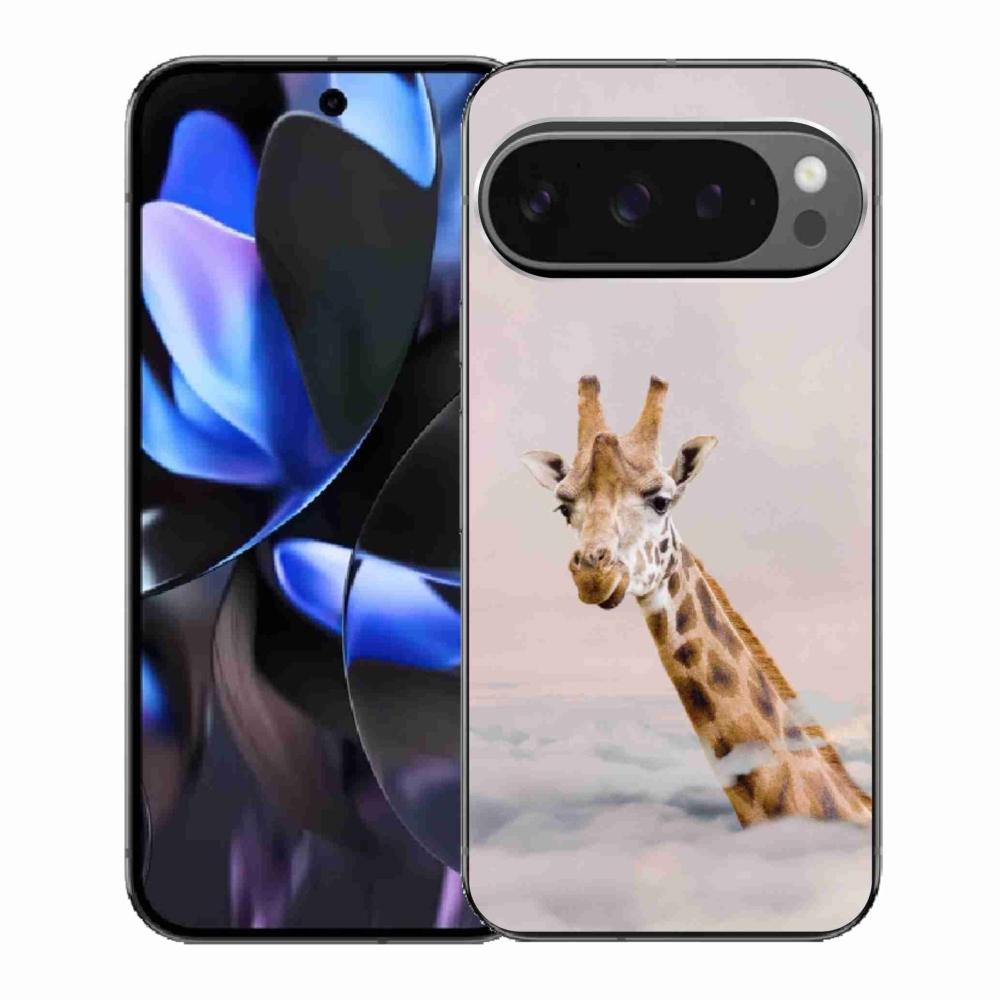 Gelový kryt mmCase na Google Pixel 9 Pro - žirafa v oblacích
