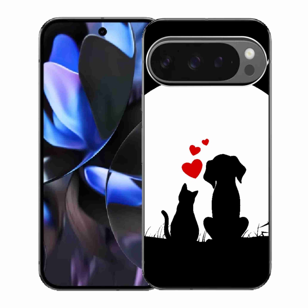 Gelový kryt mmCase na Google Pixel 9 Pro - zvířecí láska