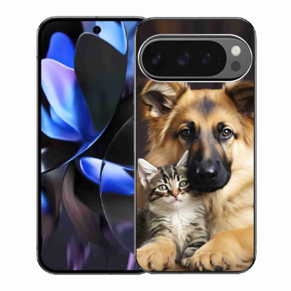 Gelový kryt mmCase na Google Pixel 9 Pro - zvířecí přátelství