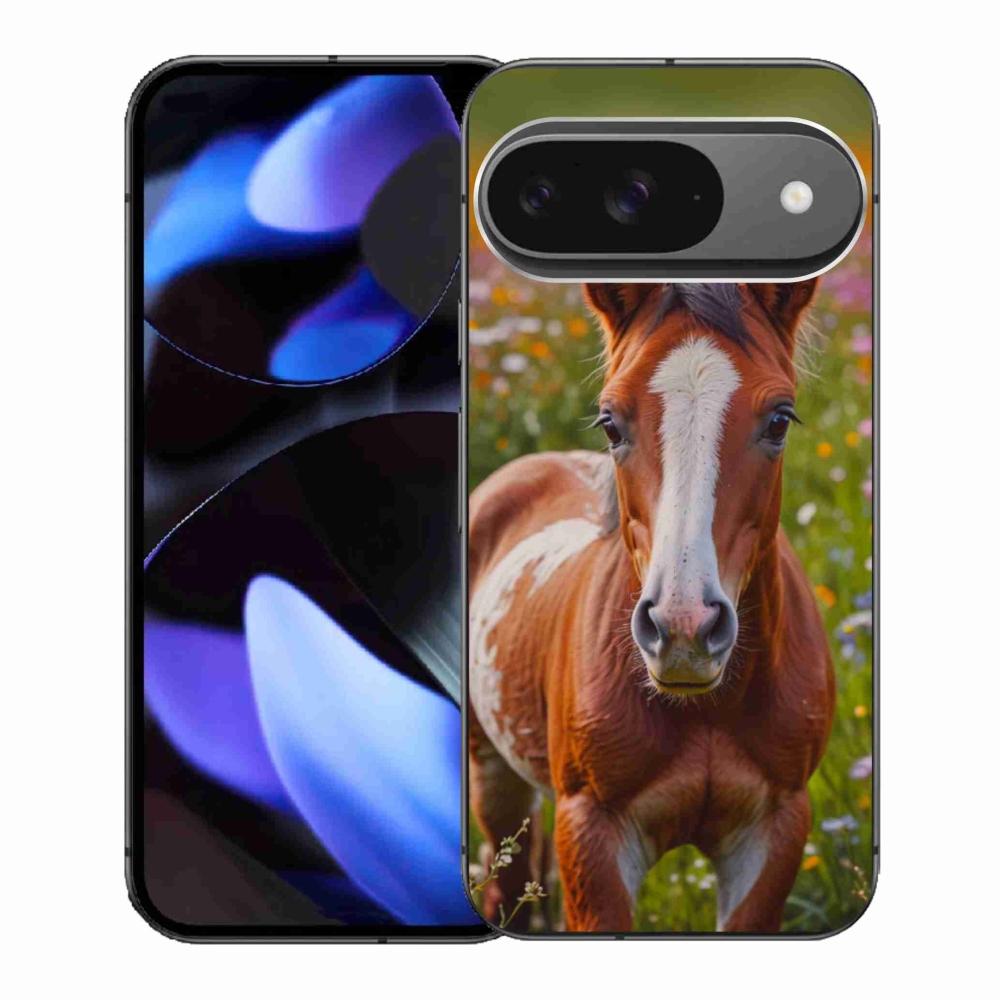 Gelový kryt mmCase na Google Pixel 9 - roztomilé hříbě