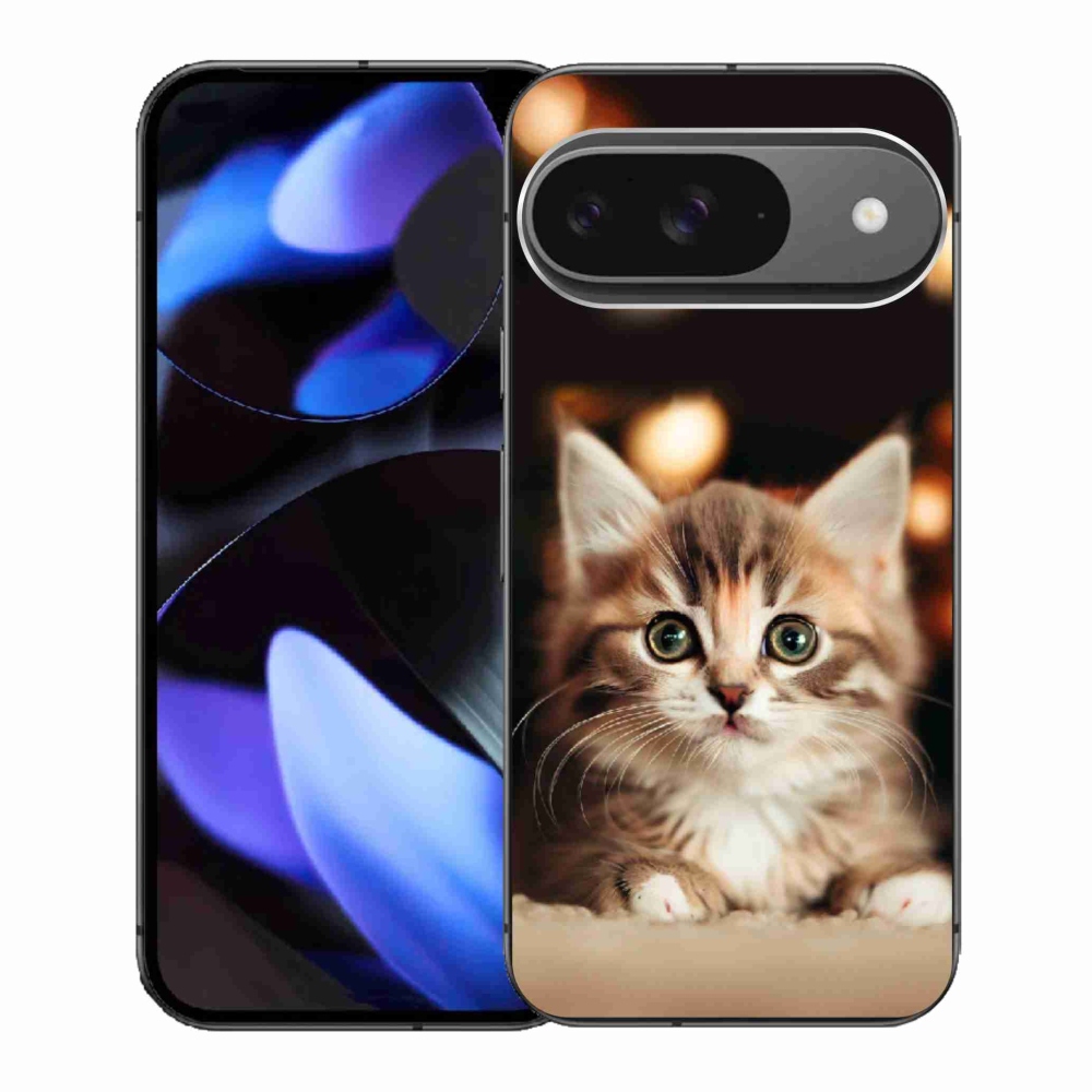 Gelový kryt mmCase na Google Pixel 9 - roztomilé kotě 2