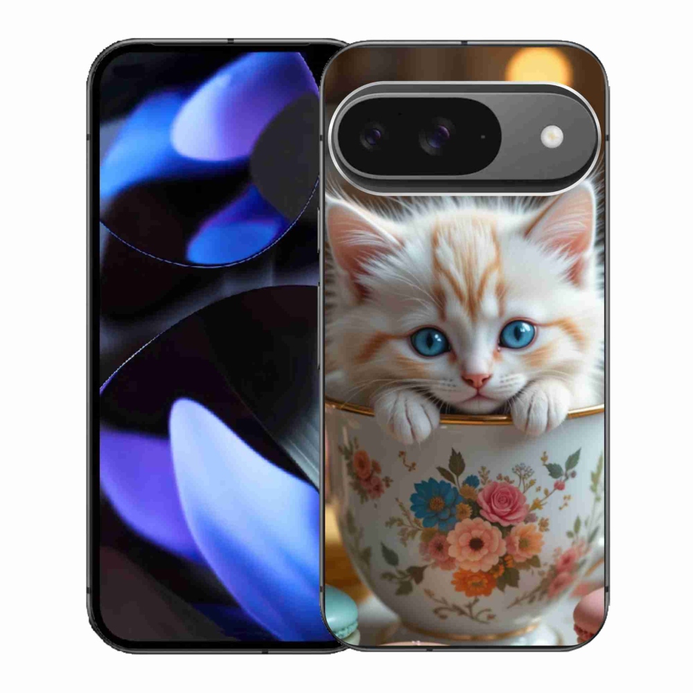 Gelový kryt mmCase na Google Pixel 9 - roztomilé kotě 6