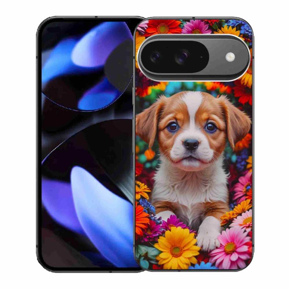Gelový kryt mmCase na Google Pixel 9 - roztomilé štěně