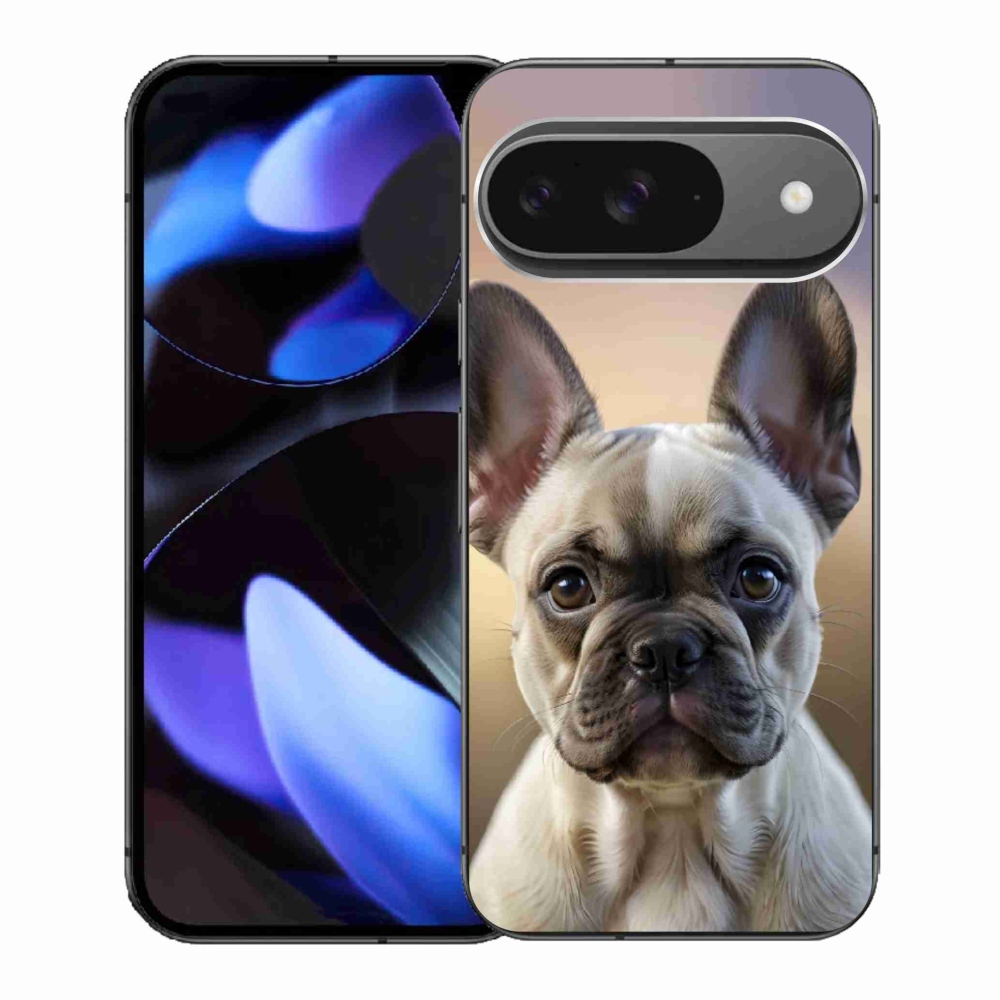 Gelový kryt mmCase na Google Pixel 9 - roztomilý francouzský buldoček
