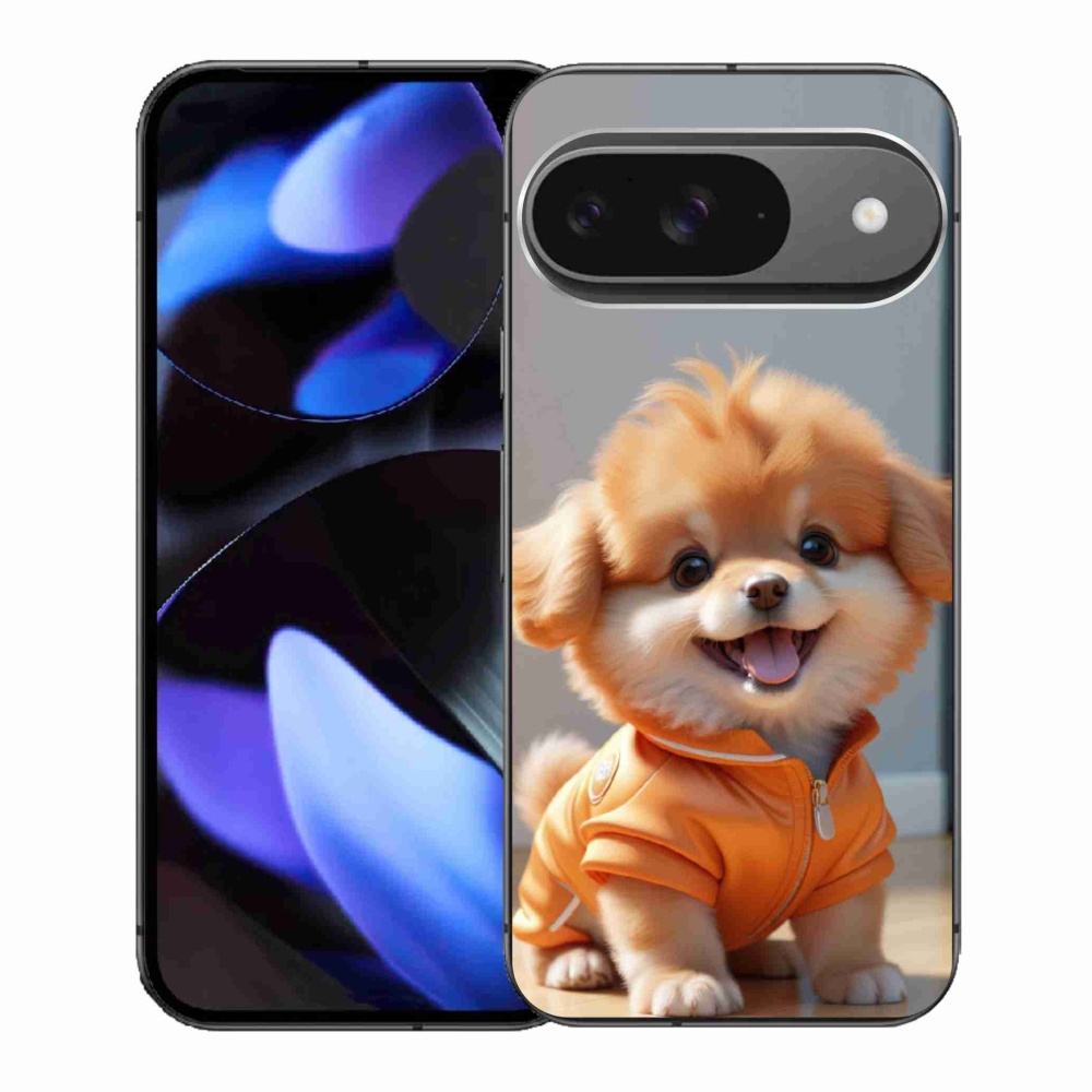 Gelový kryt mmCase na Google Pixel 9 - roztomilý pomeranian v mikině