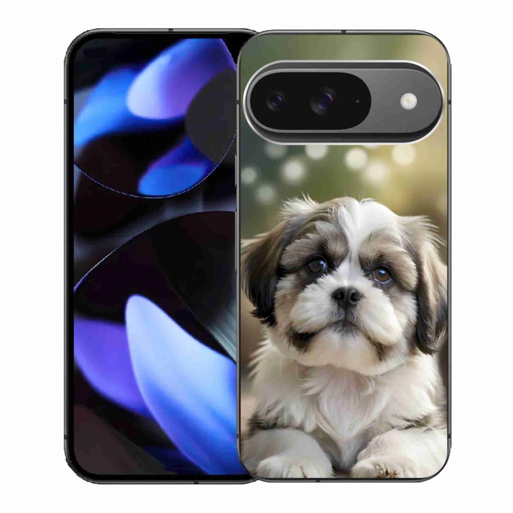 Gelový kryt mmCase na Google Pixel 9 - roztomilý shih-tzu