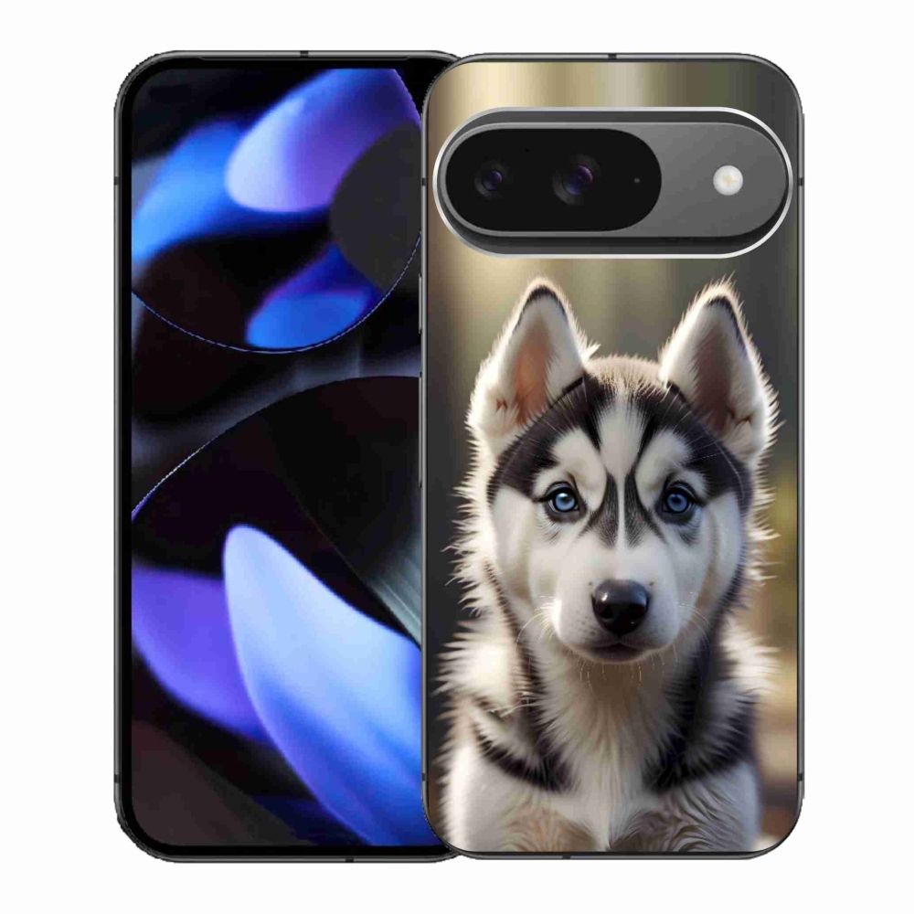 Gelový kryt mmCase na Google Pixel 9 - roztomilý sibiřský husky