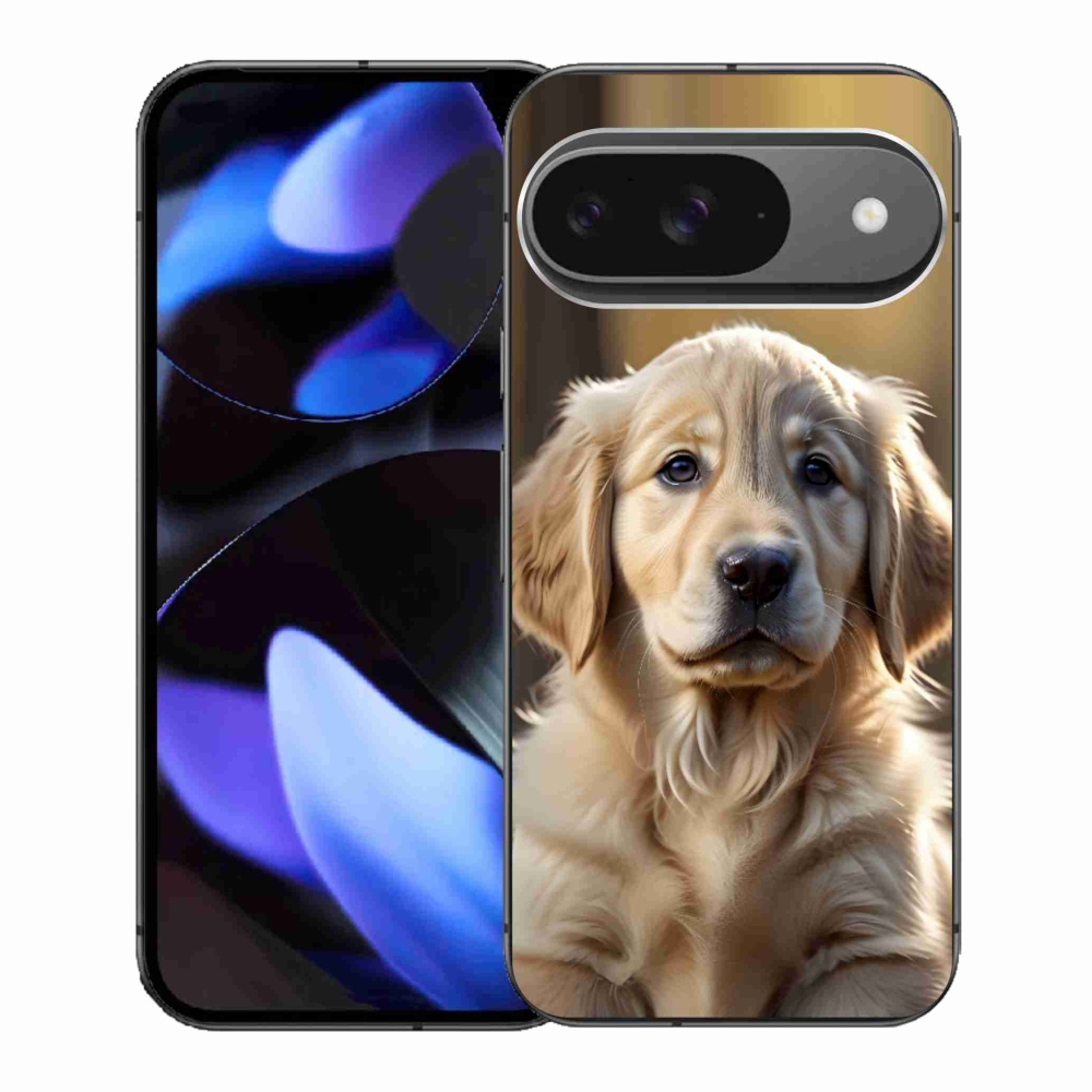 Gelový kryt mmCase na Google Pixel 9 - roztomilý zlatý retrívr