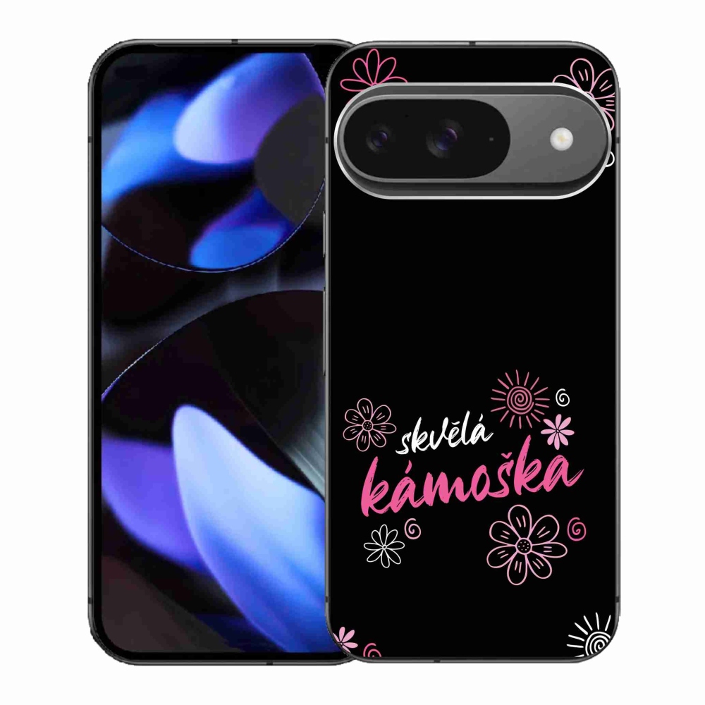 Gelový kryt mmCase na Google Pixel 9 - skvělá kámoška černé pozadí