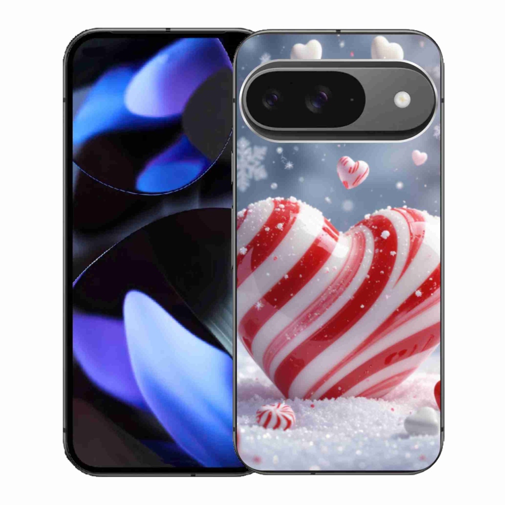 Gelový kryt mmCase na Google Pixel 9 - sladké srdce