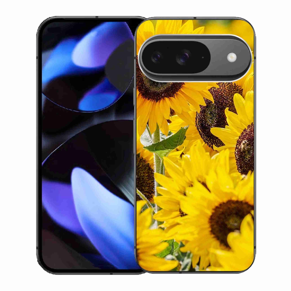 Gelový kryt mmCase na Google Pixel 9 - slunečnice