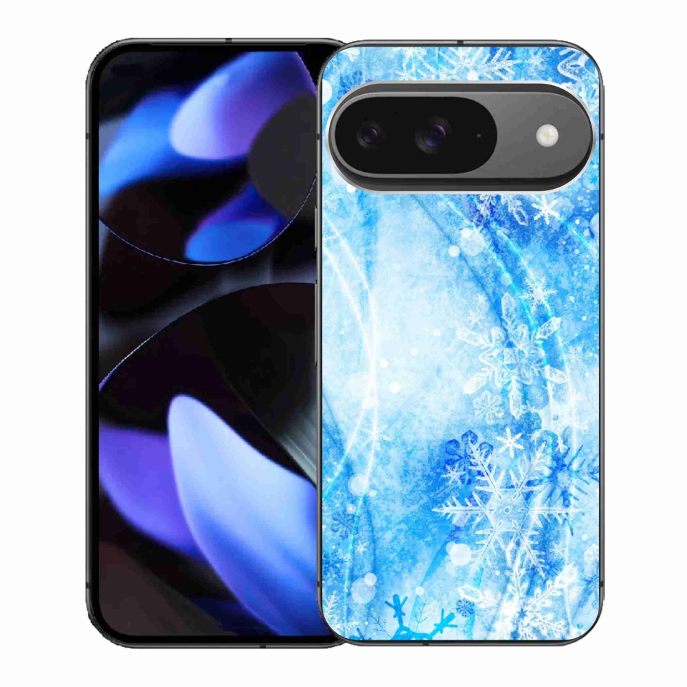 Gelový kryt mmCase na Google Pixel 9 - sněhové vločky