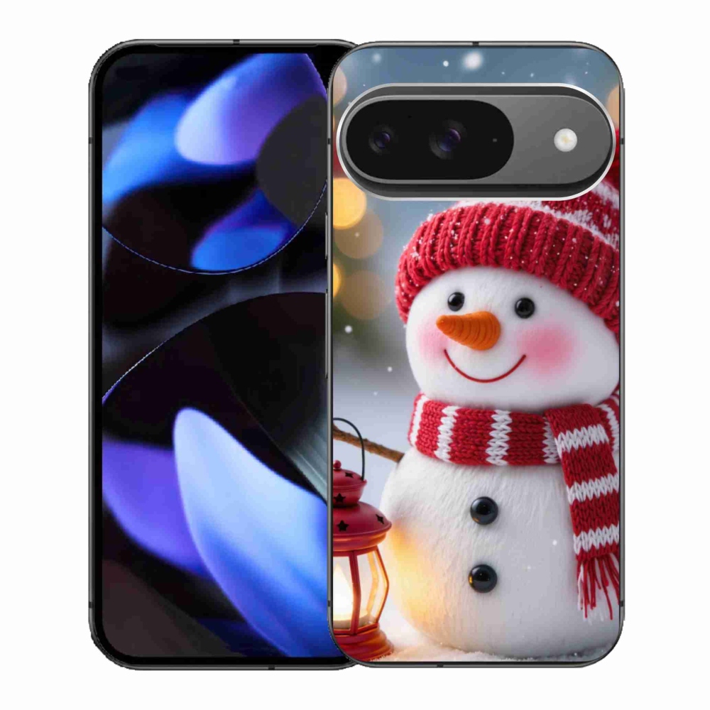 Gelový kryt mmCase na Google Pixel 9 - sněhulák 2