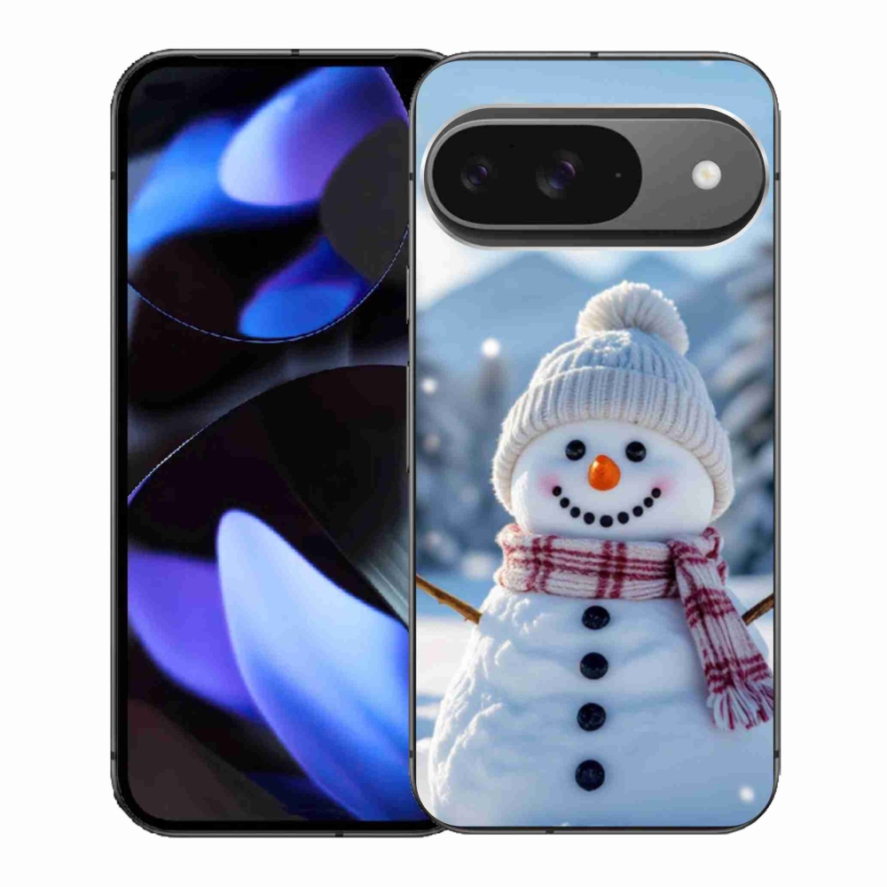 Gelový kryt mmCase na Google Pixel 9 - sněhulák 3