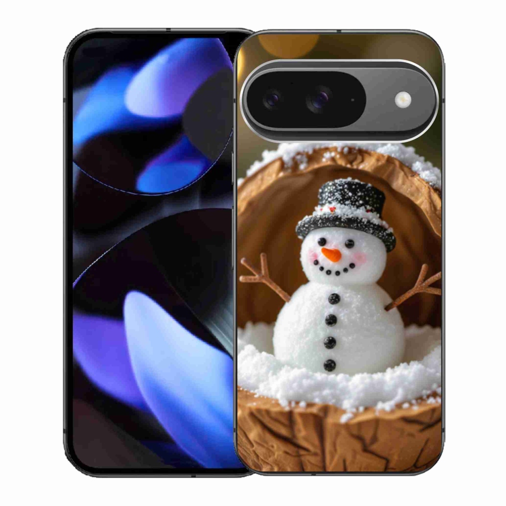 Gelový kryt mmCase na Google Pixel 9 - sněhulák 4