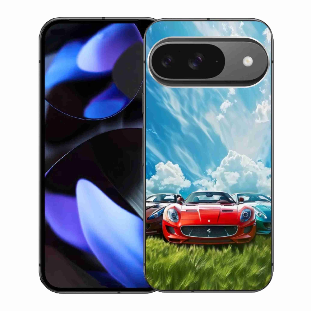 Gelový kryt mmCase na Google Pixel 9 - sportovní vozy