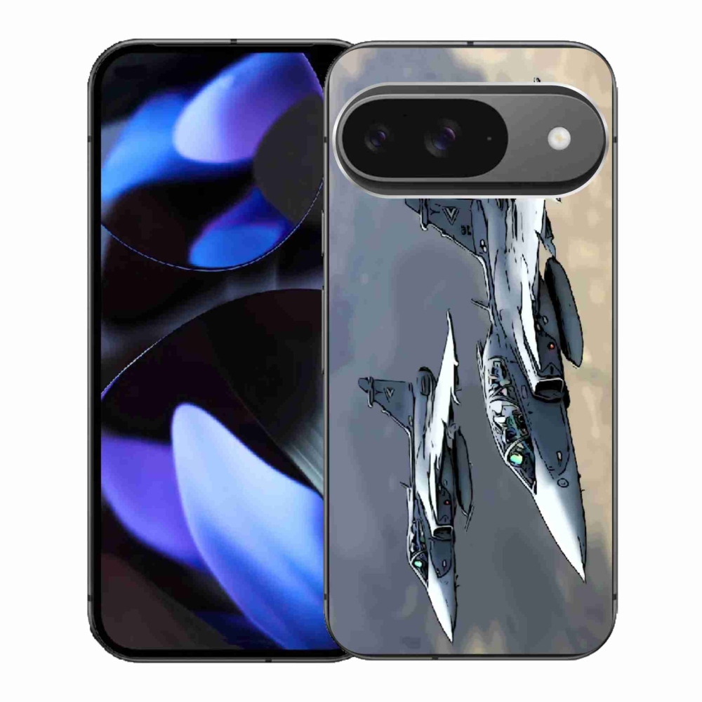 Gelový kryt mmCase na Google Pixel 9 - stíhačky