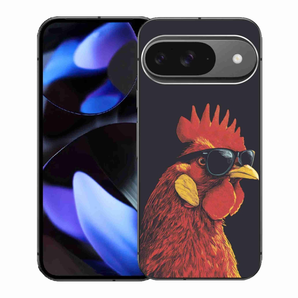 Gelový kryt mmCase na Google Pixel 9 - stylový kohout