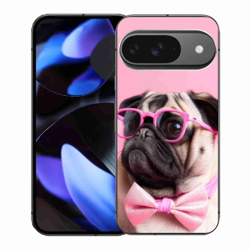 Gelový kryt mmCase na Google Pixel 9 - stylový mops