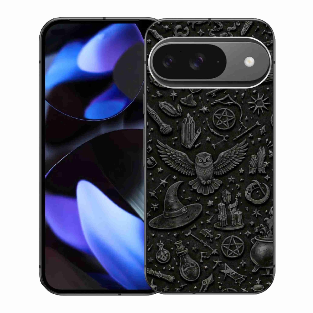 Gelový kryt mmCase na Google Pixel 9 - tmavý magický svět