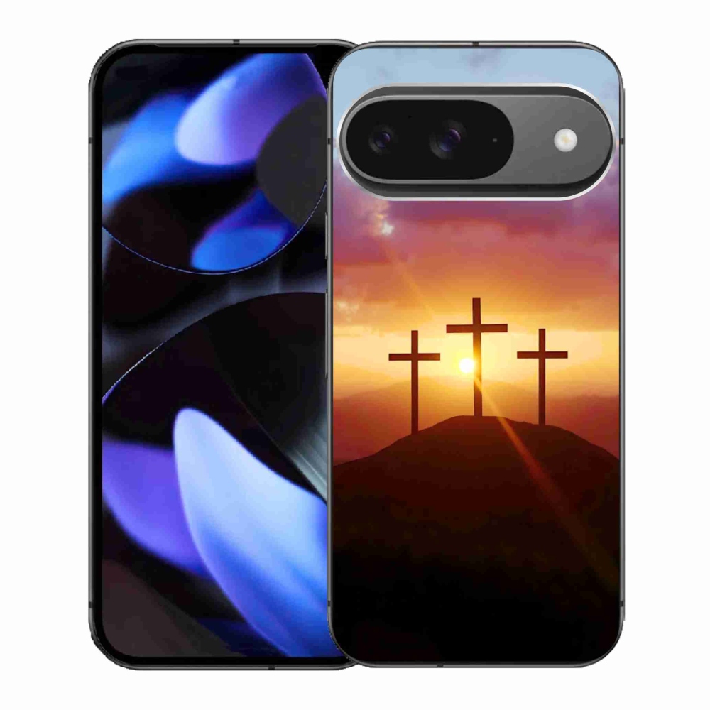 Gelový kryt mmCase na Google Pixel 9 - tři kříže