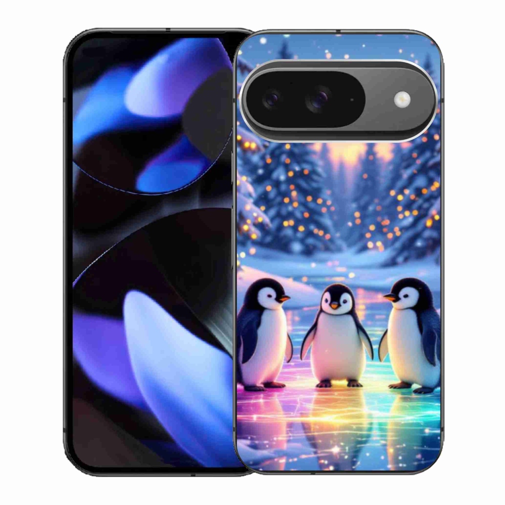 Gelový kryt mmCase na Google Pixel 9 - tučnáci