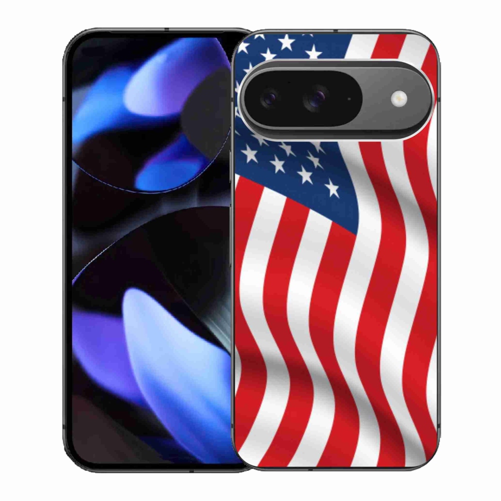 Gelový kryt mmCase na Google Pixel 9 - USA vlajka