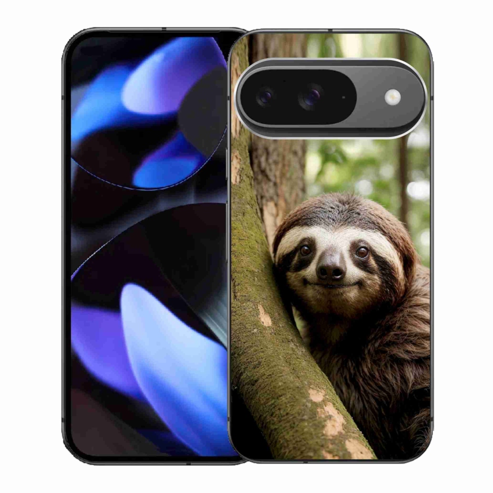 Gelový kryt mmCase na Google Pixel 9 - usměvavý lenochod