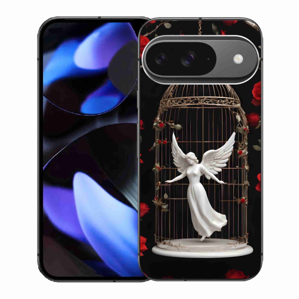 Gelový kryt mmCase na Google Pixel 9 - uvězněný anděl