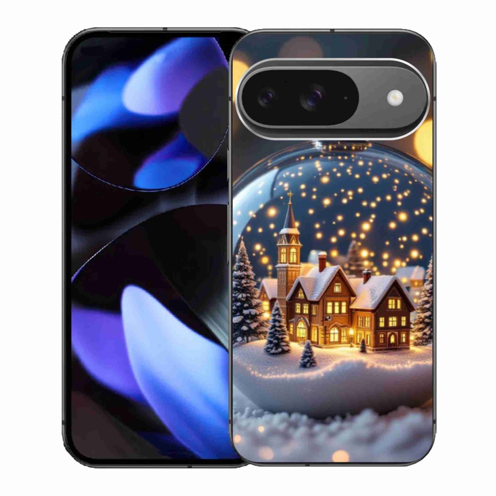 Gelový kryt mmCase na Google Pixel 9 - vánoční koule 4
