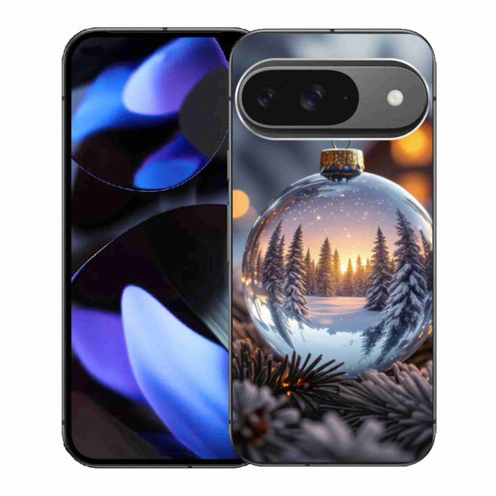 Gelový kryt mmCase na Google Pixel 9 - vánoční ozdoba