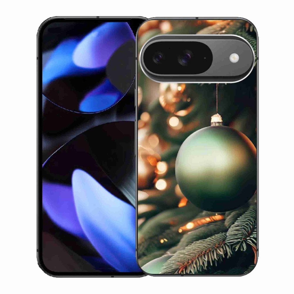 Gelový kryt mmCase na Google Pixel 9 - vánoční ozdoby 1