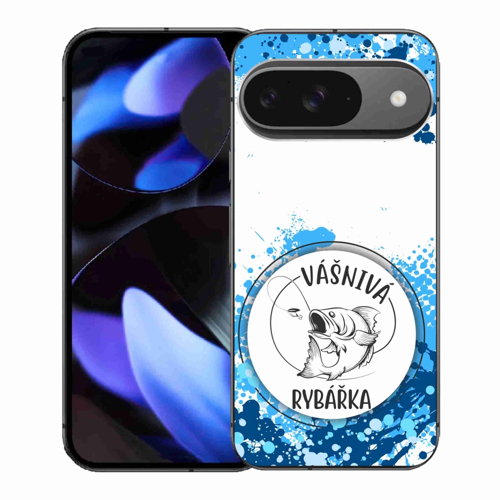 Gelový kryt mmCase na Google Pixel 9 - vášnivá rybářka bílé pozadí