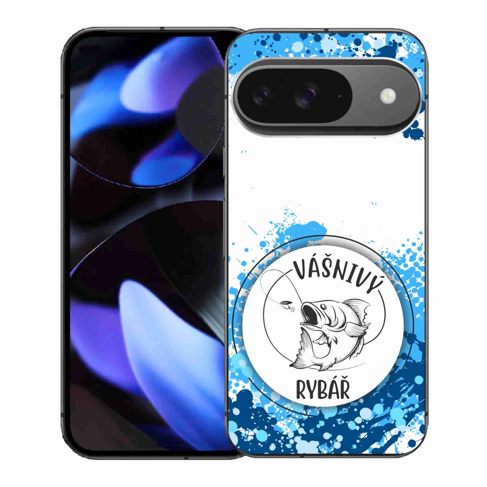 Gelový kryt mmCase na Google Pixel 9 - vášnivý rybář bílé pozadí