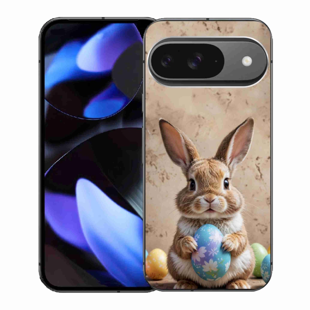 Gelový kryt mmCase na Google Pixel 9 - velikonoční králíček