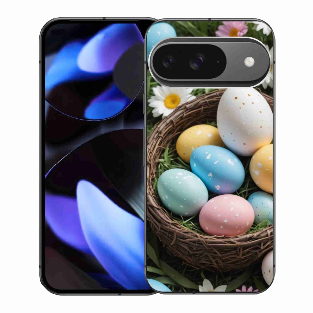 Gelový kryt mmCase na Google Pixel 9 - velikonoční vajíčka 2