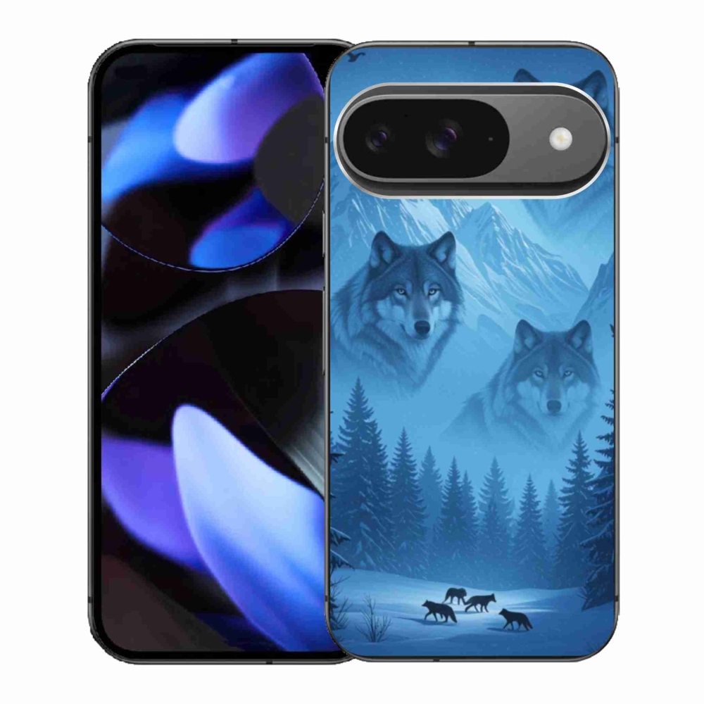 Gelový kryt mmCase na Google Pixel 9 - vlčí smečka