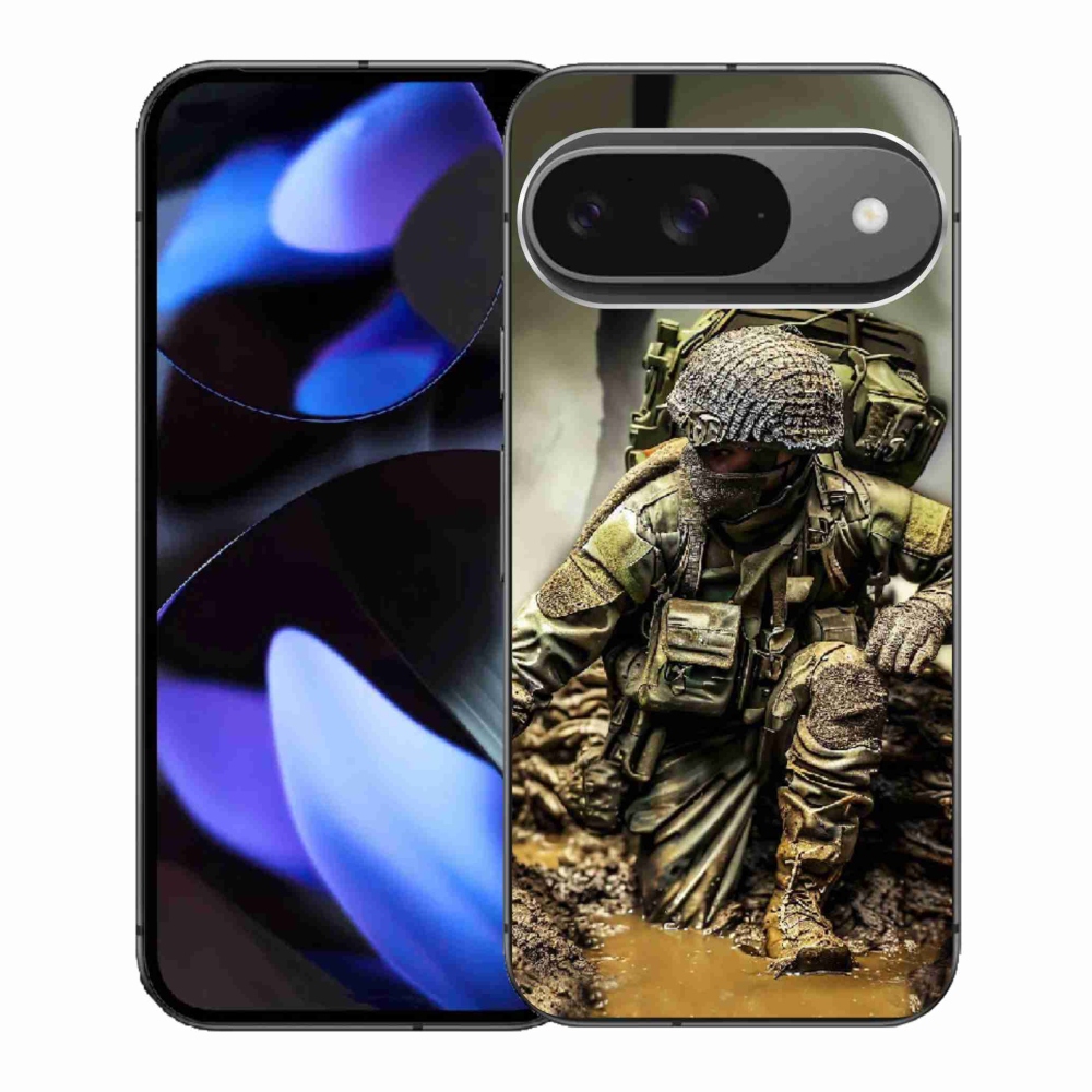Gelový kryt mmCase na Google Pixel 9 - voják