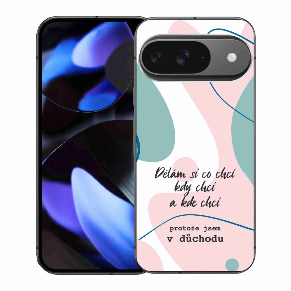Gelový kryt mmCase na Google Pixel 9 - vtipný text 10 bílé pozadí