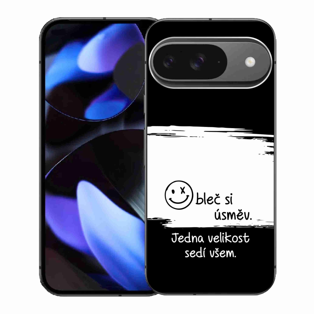 Gelový kryt mmCase na Google Pixel 9 - vtipný text 8 bíločerné pozadí