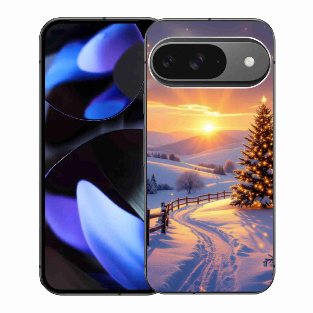 Gelový kryt mmCase na Google Pixel 9 - zimní krajina