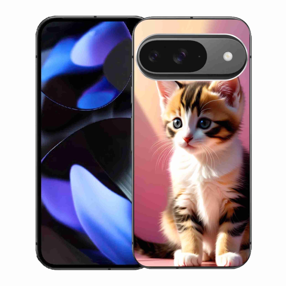 Gelový kryt mmCase na Google Pixel 9 - zvědavé kotě 2