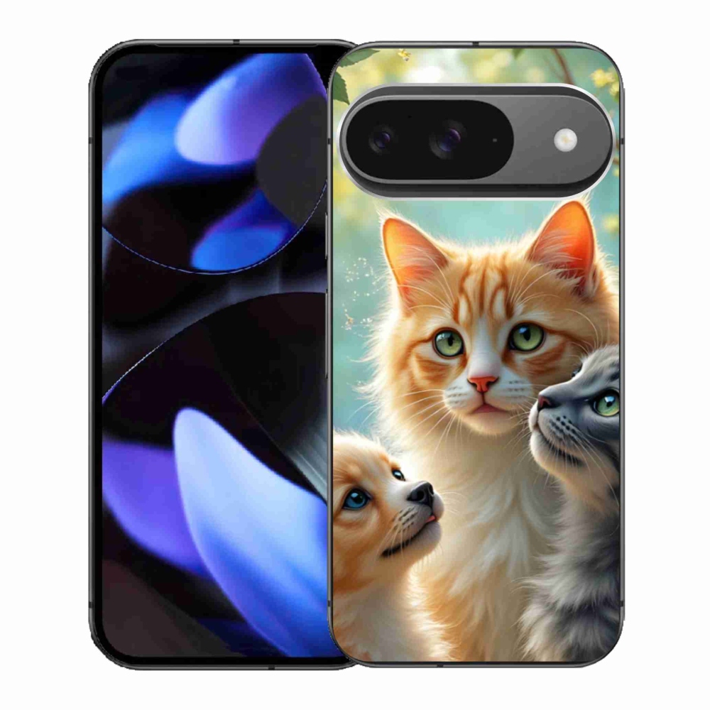 Gelový kryt mmCase na Google Pixel 9 - zvířecí přátelství 2