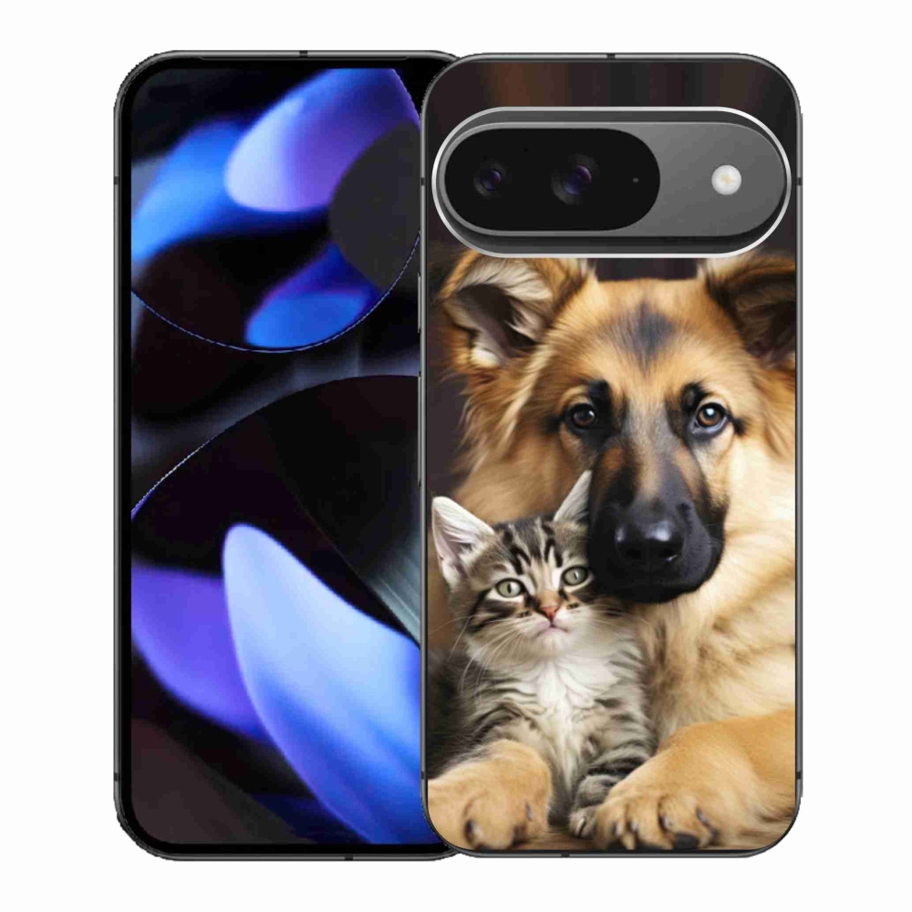 Gelový kryt mmCase na Google Pixel 9 - zvířecí přátelství