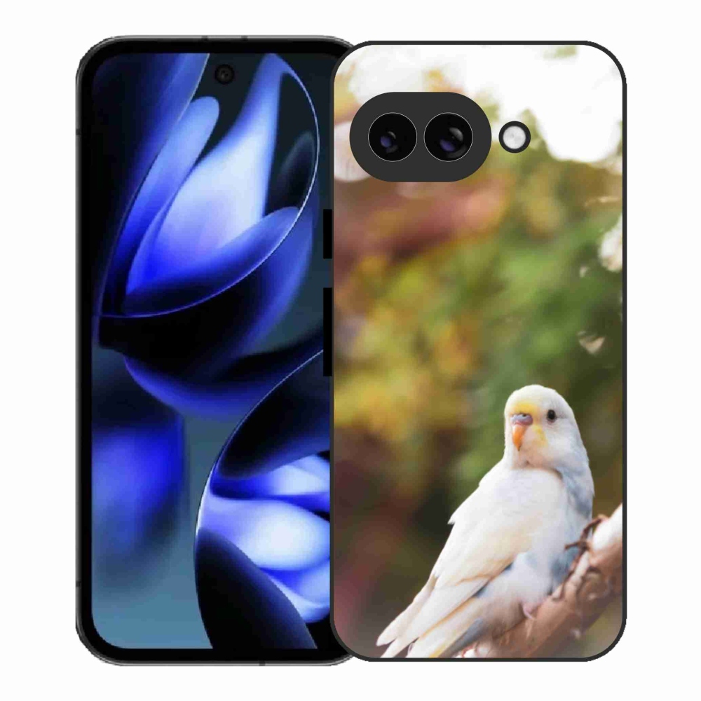 Gelový kryt mmCase na Google Pixel 9a - andulka bílá