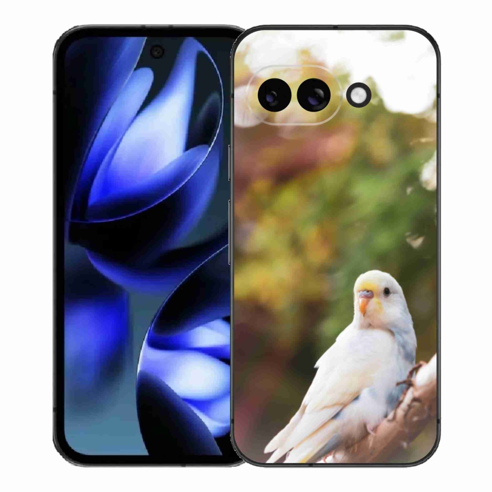 Gelový kryt mmCase na Google Pixel 9a - andulka bílá